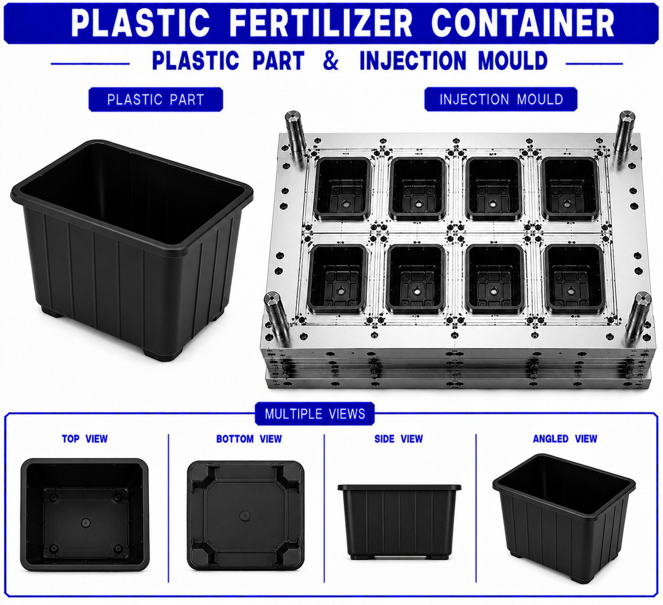 Plastic Fertilizer Container Mould and Moulding Service